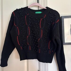 Clare V Black Wool Sweater